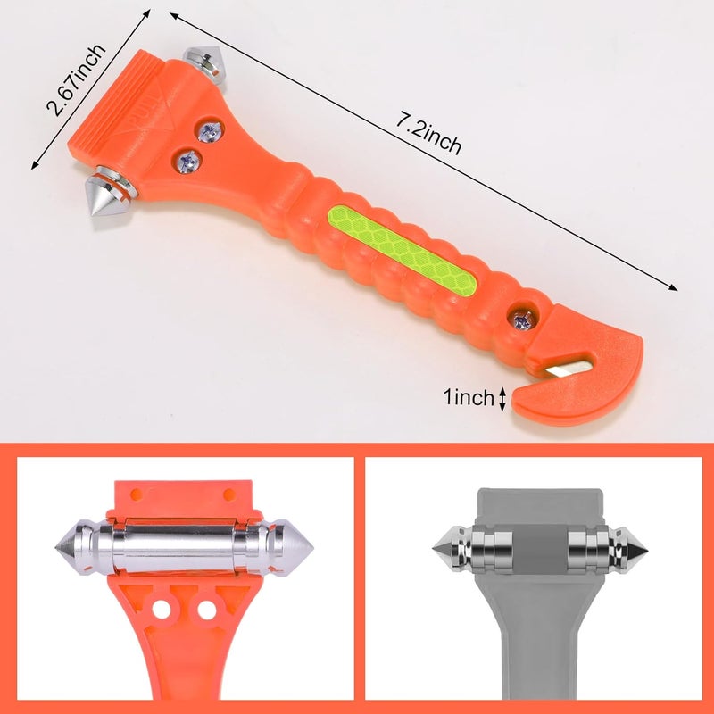 Yiader Store Window Breaker Seatbelt Cutter, 2-in-1 Emergency Escape Tool with Seatbelt Cutter, Car Glass Breaker for Family Rescue and Traffic Accident Emergency Escape - Image 2